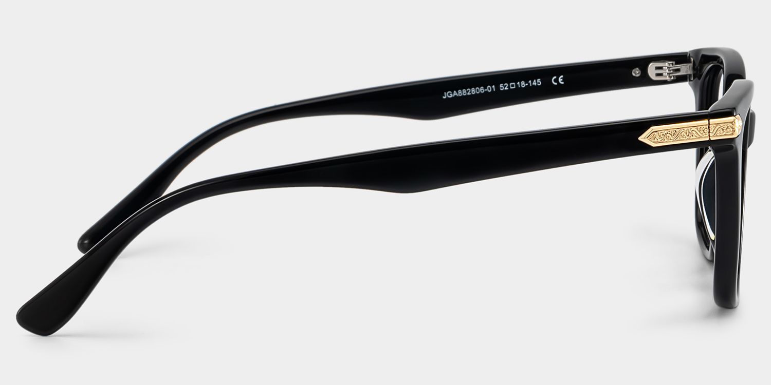 Thomas Black Frame Glasses with Rectangle Frame Online | ZEELOOL4
