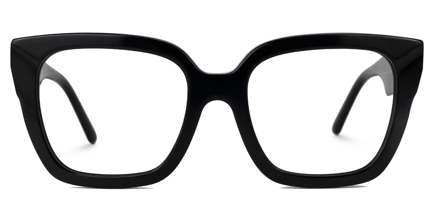 Rainna Square Black Glasses1