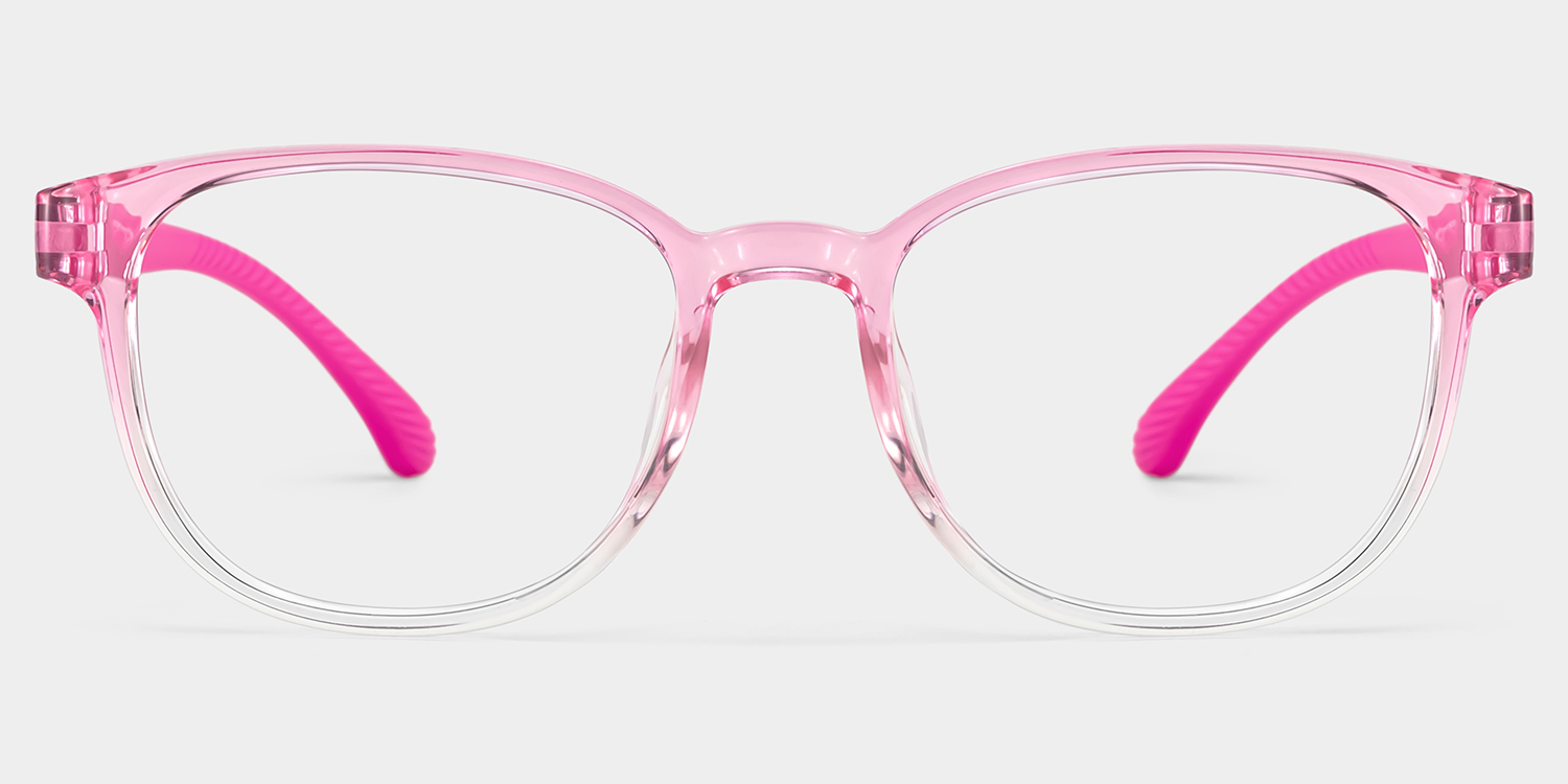Dale Round Pink Frame Eyeglasses for Pre-tweens0