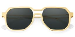 Hype Geometric Gold Glasses2