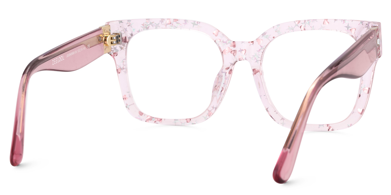 Scicluna Square Pink Glasses5