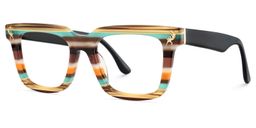 Lauffer Rectangle Multicolor Glasses3