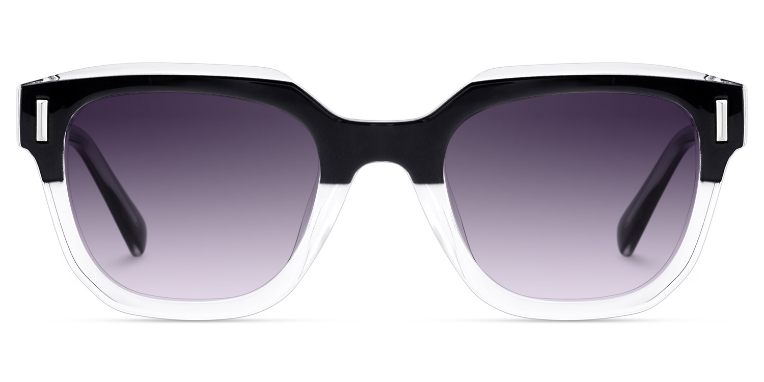 Nia Black Crystal Square Sunglasses Online | ZEELOOL Canada0