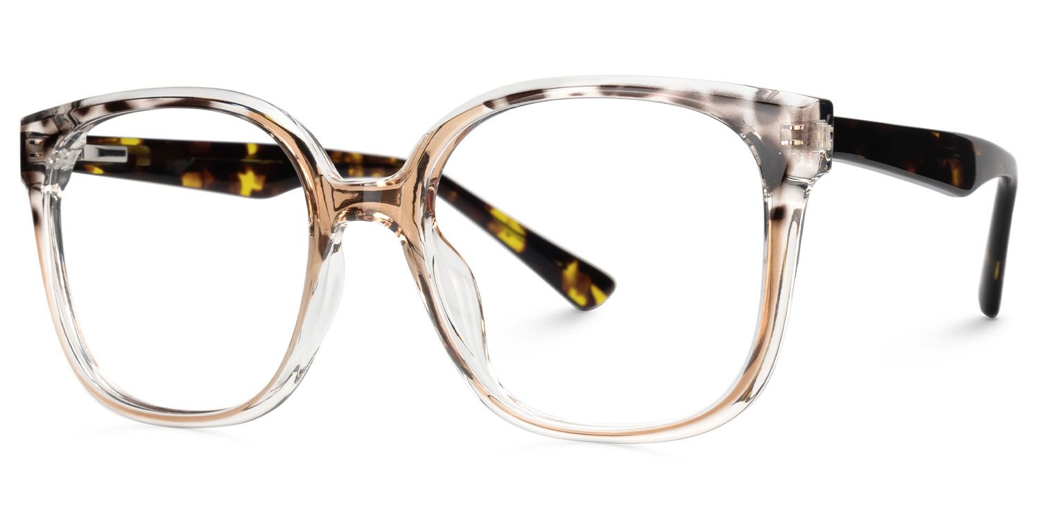Square Siner Beige Glasses deals -Zeelool Glasses3