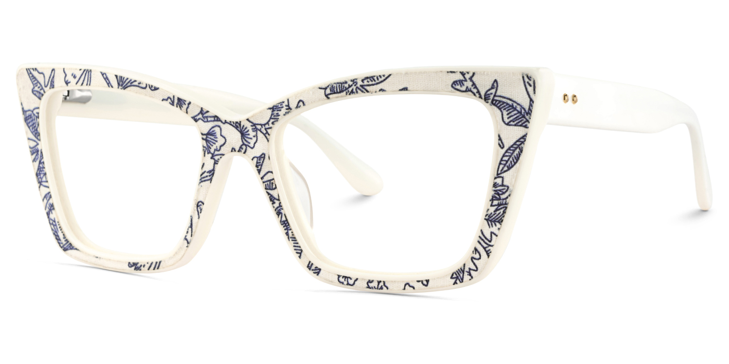 Mcnatt Cateye Blue Floral Glasses3