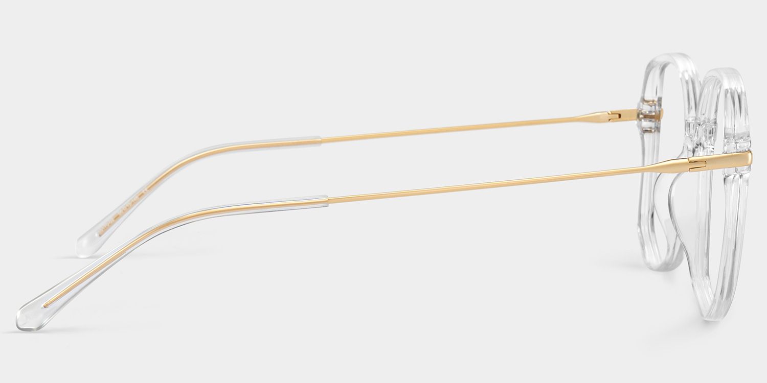 Payton Geometric Clear Eyeglasses | ZEELOOL Canada3