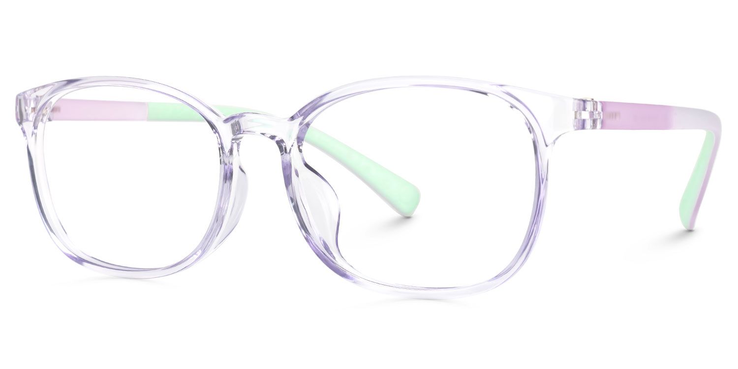 Kids Oval  Purple Amaker Frame Glasses | ZEELOOL Canada1