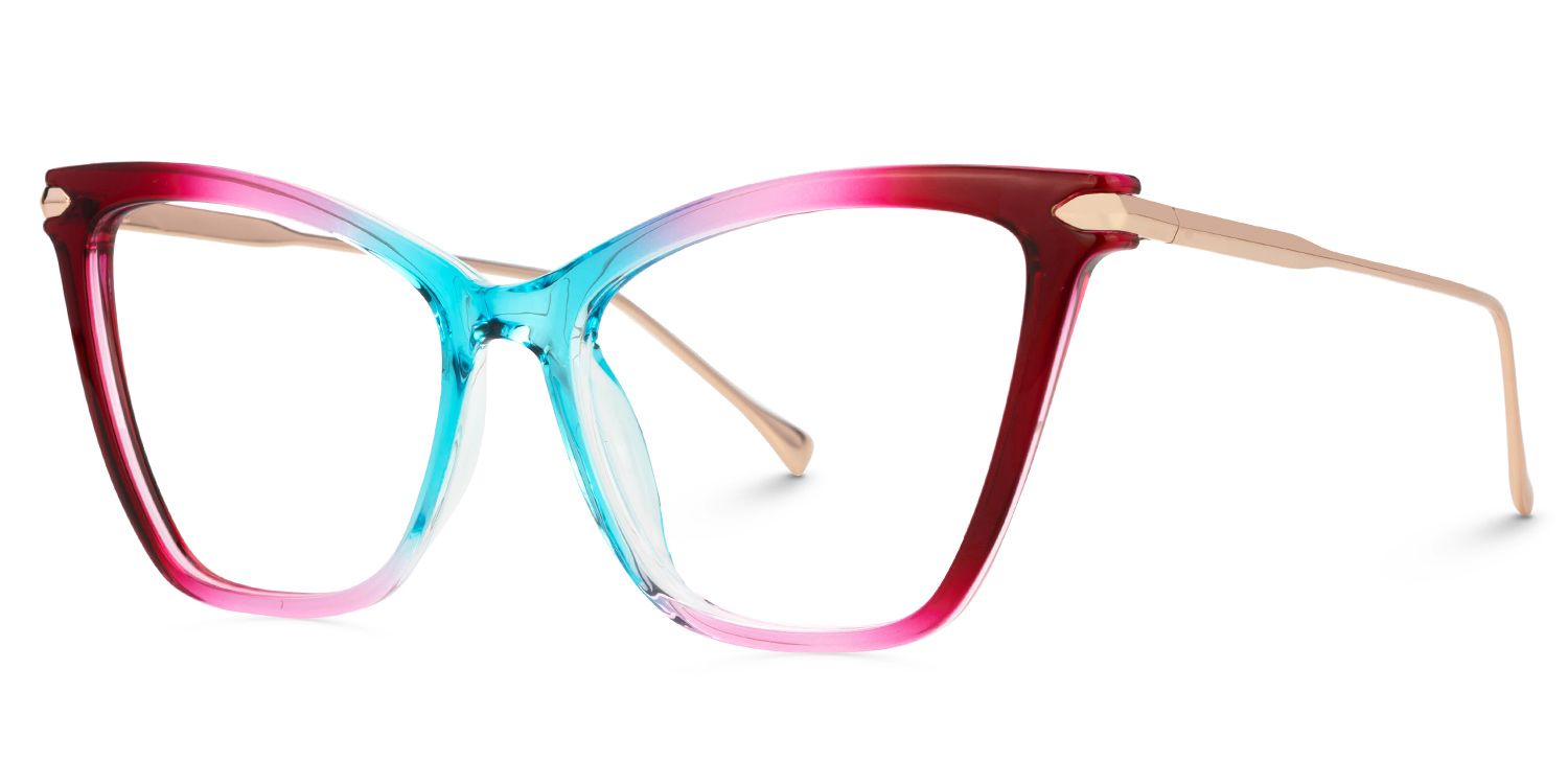 New Arrival Red-Blue Color for Hilary Frame Glasses | ZEELOOL Canada1