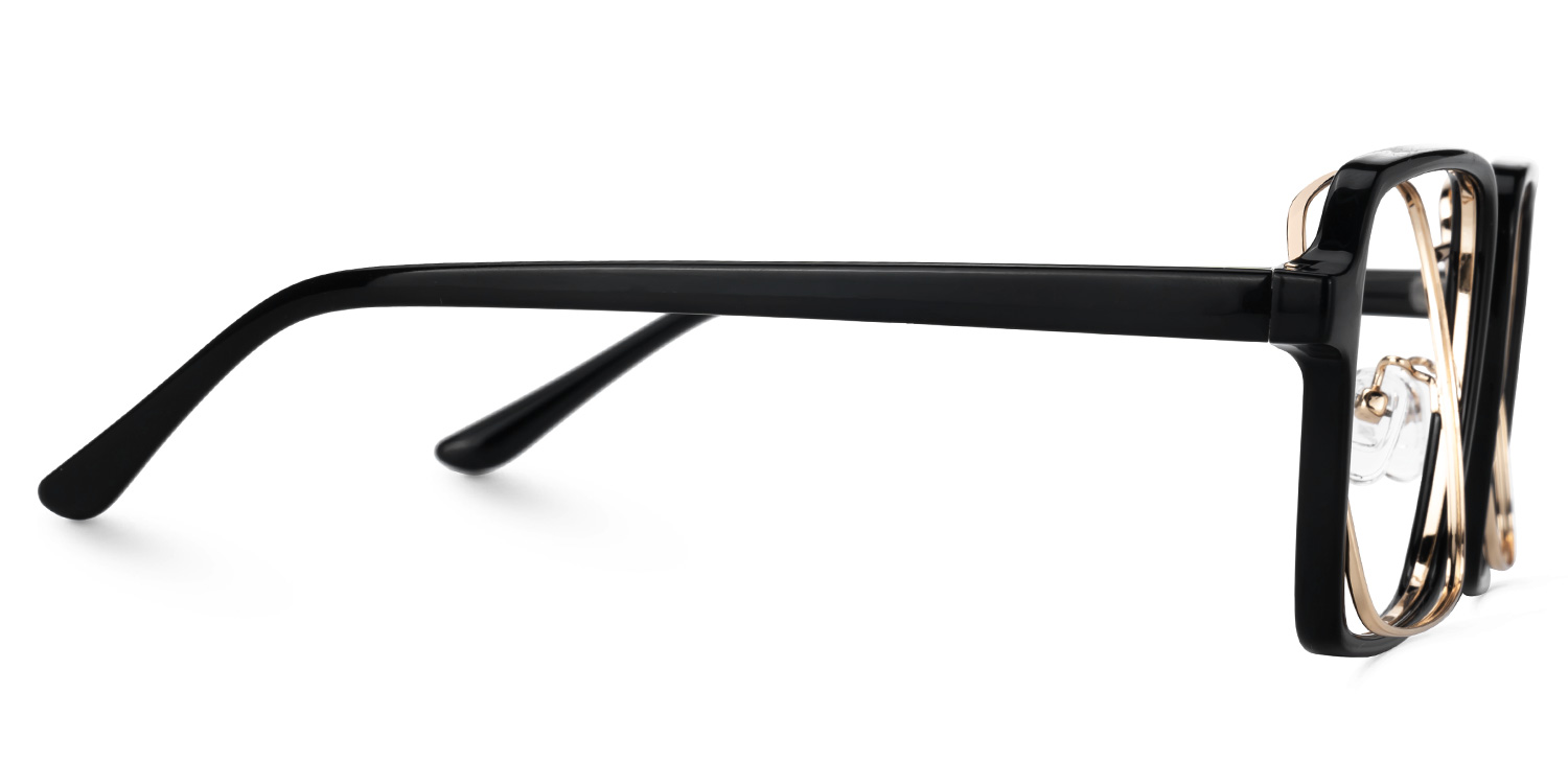 Nellie Aviator Black-Gold Glasses4