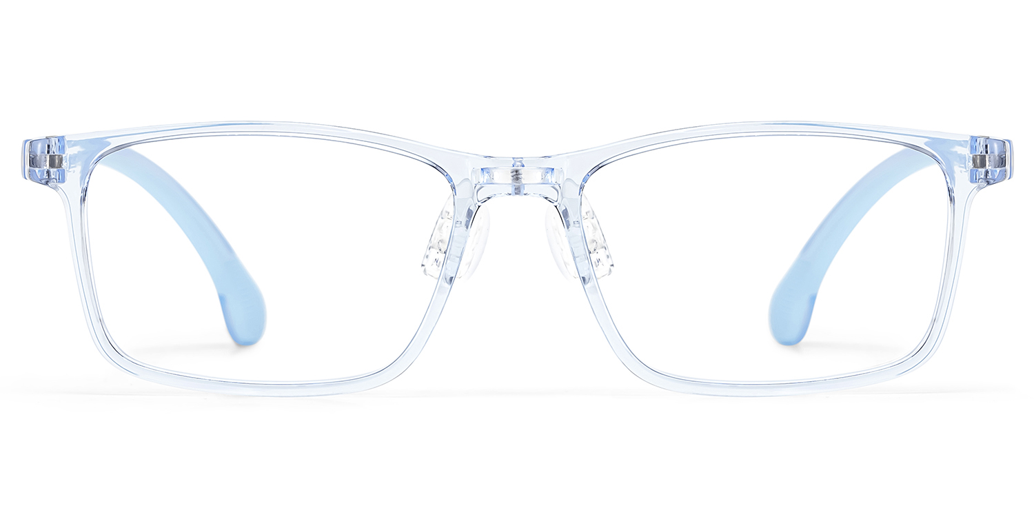 Sunny Rectangle Blue Frame Eyeglasses for Tween0