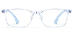 Sunny Rectangle Blue Glasses0