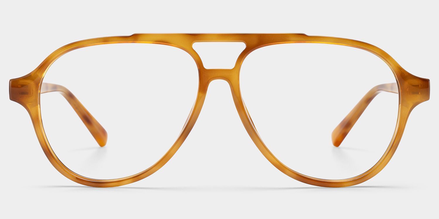 Drew Light Brown Tortoise Aviator Glasses for Teenager | ZEELOOL1