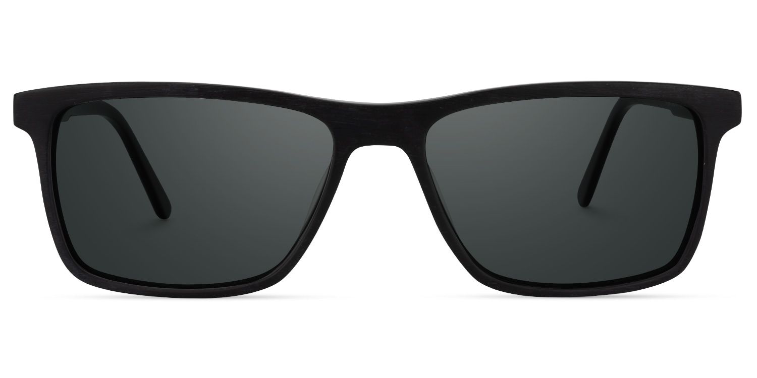 Daniel Rectangle Black Sunglasses | ZEELOOL Canada0