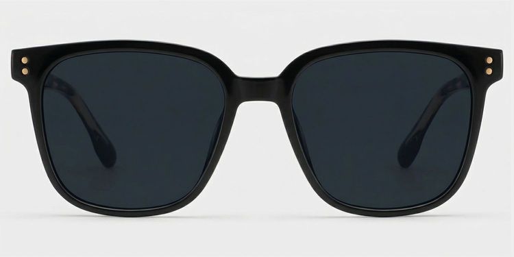 Donnalyn Black Square Sunglasses