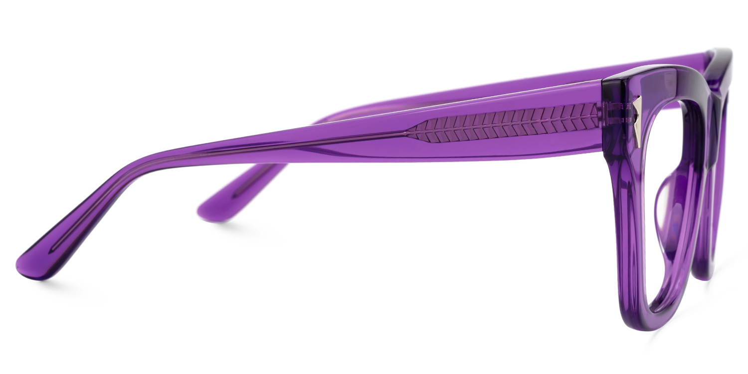 Square Grabar Purple Frames Designer Glasses2