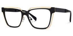 Diorney Black Rectangle Glasses3
