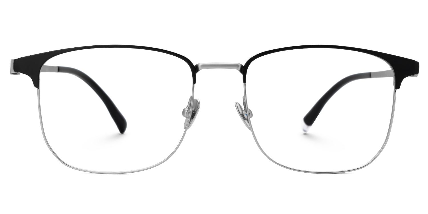 Rondon Titanium Rectangle Silver Frame Glasses | ZEELOOL Canada0