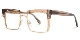 Kiana Square Beige Glasses2
