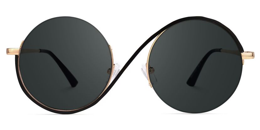 Flozif Round Black Glasses