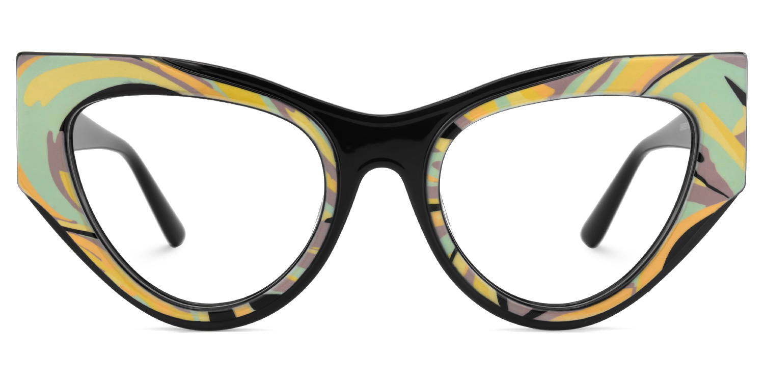 Jallow Purple Eyeglasses with Black Shape | ZEELOOL Canada0