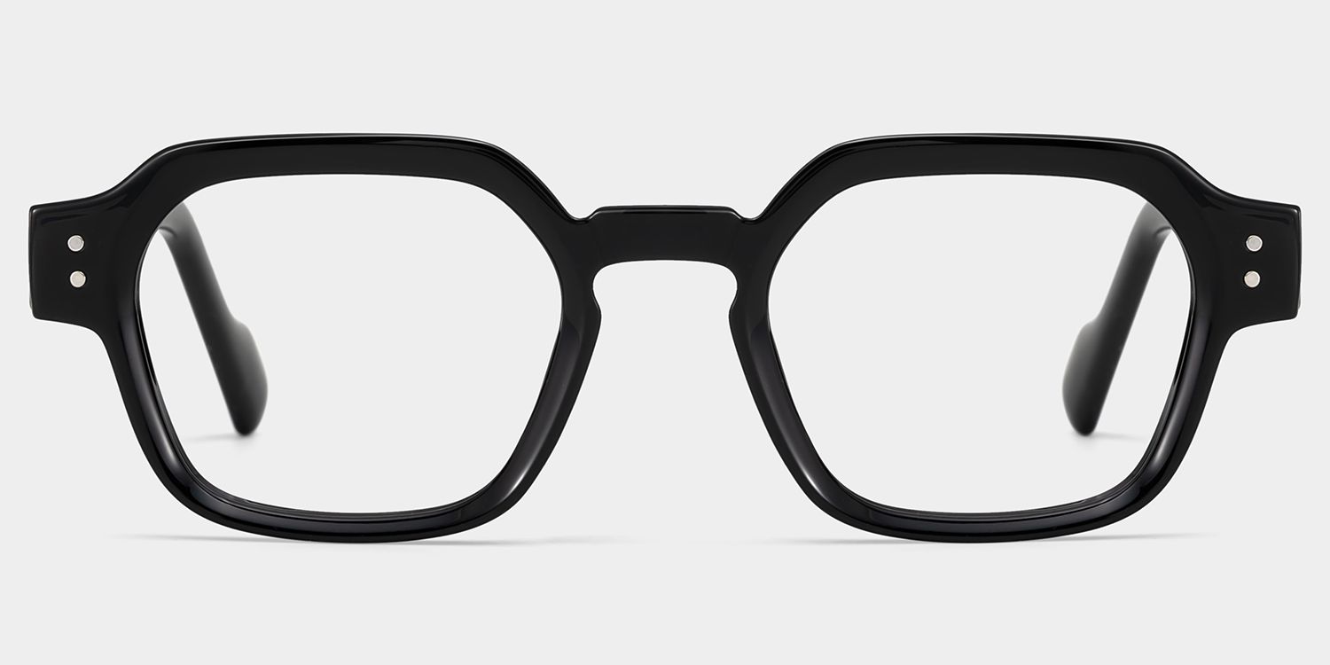 Joy Black Frame Glasses with Geometric Frame Online | ZEELOOL0
