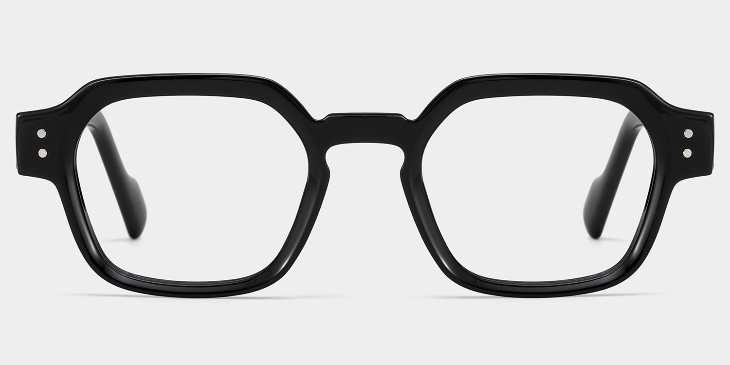Joy Black Frame Glasses with Geometric Frame Online | ZEELOOL0