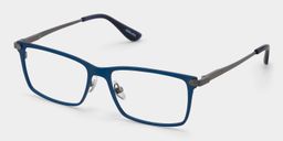 Alexander Rectangle Blue Glasses3