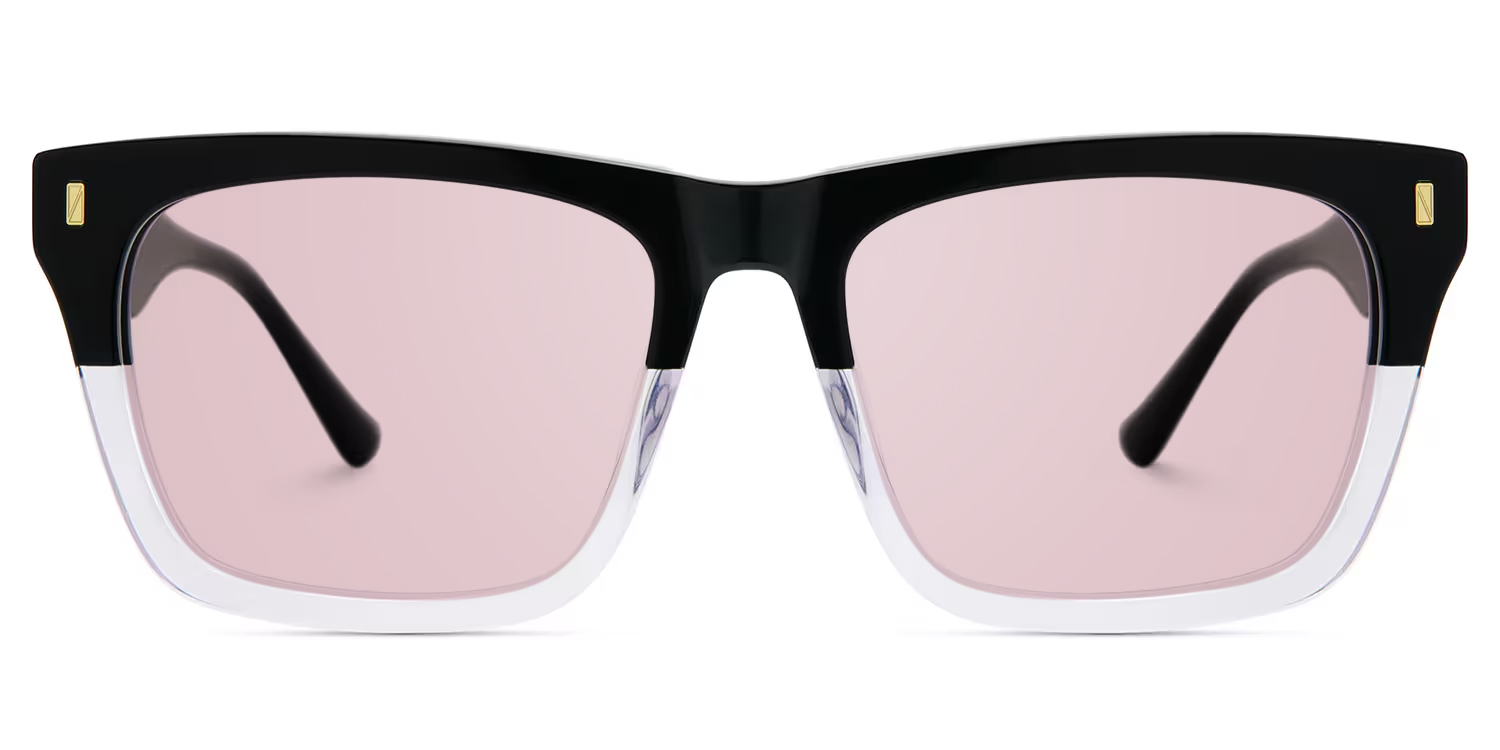 Rectangular Spectacle Frames with Brown Blue Color0