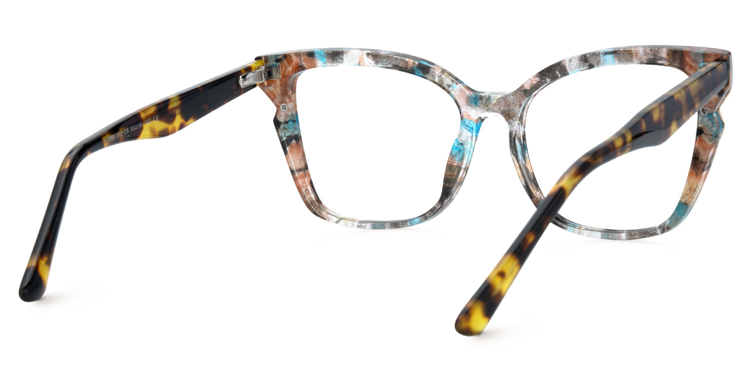 Women's Floral Cat Eye Shape Eyeglasses Online | ZEELOOL Canada5