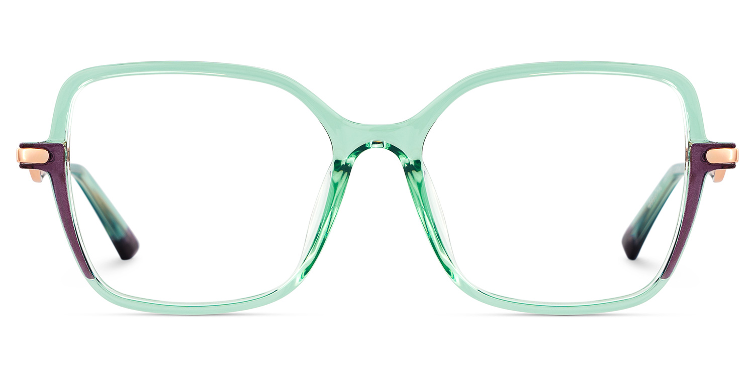 Rendon Square Green Glasses0
