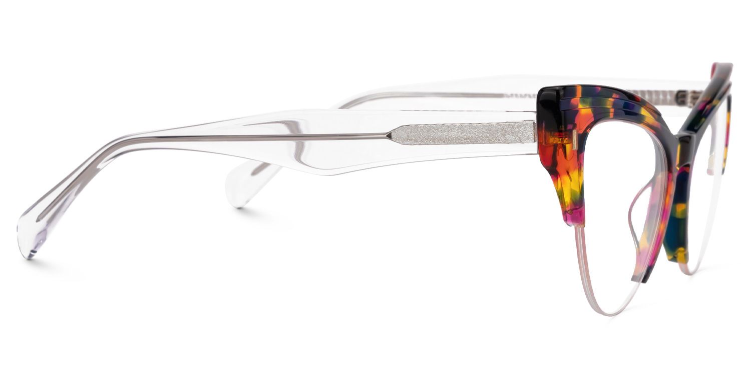 Castealia Multicolor Eyeglasses with Cateye Shape | ZEELOOL Canada2