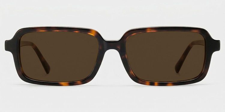 Danielle Tortoise Rectangle Sunglasses