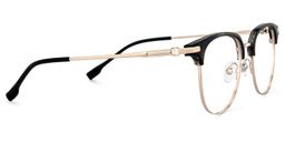 Naranjo Browline Black Glasses4
