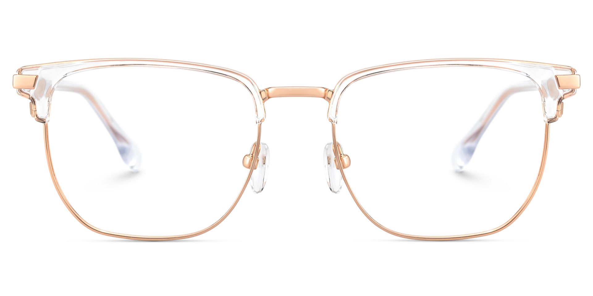 Zaira Browline Clear Eyeglasses with Wide Thin Frame0