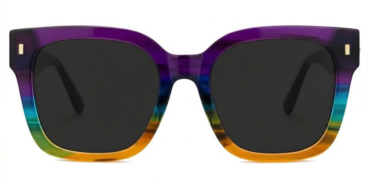 Scicluna Multicolor Square Sunglasses