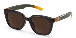 Lyric Black Yellow Rectangle Sunglasses2