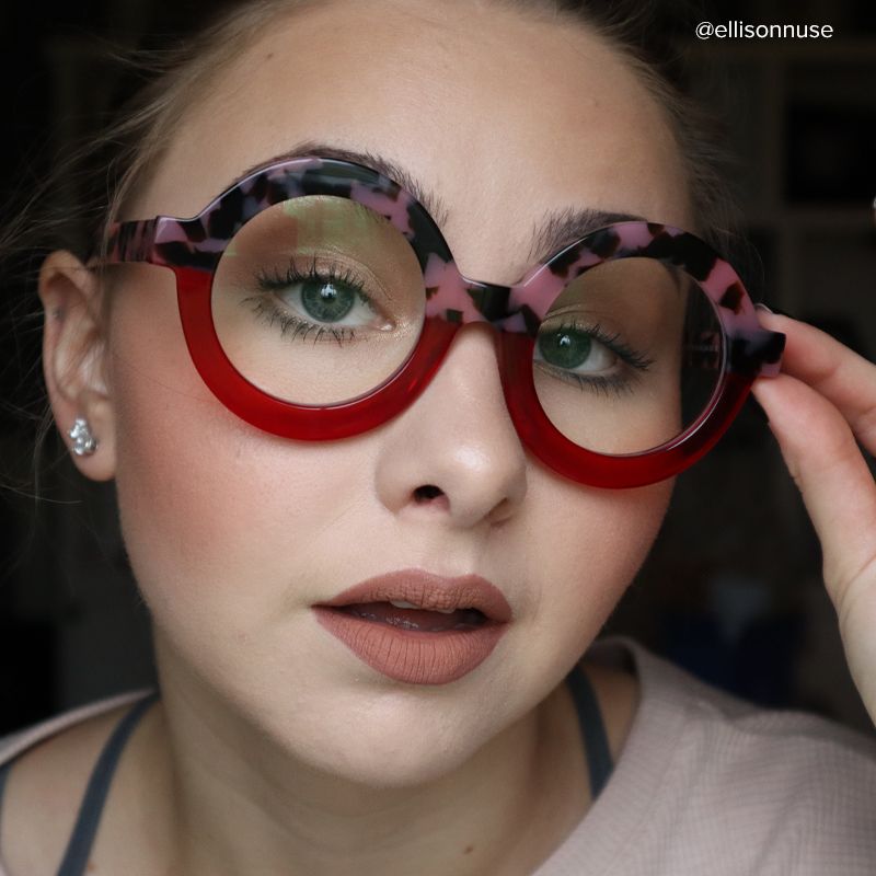 Calhoun Round Two-Tone Frame Glasses | ZEELOOL Canada8
