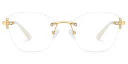 Jaxon Rectangle Gold Glasses0