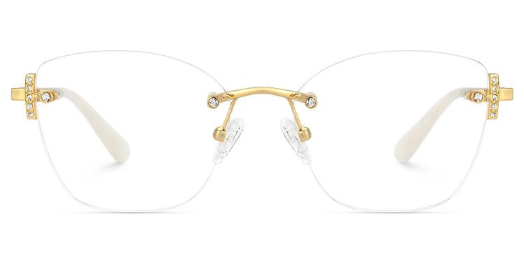 Jaxon Rectangle Gold Glasses