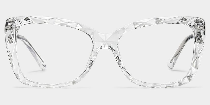 Edna Clear Rectangle Glasses