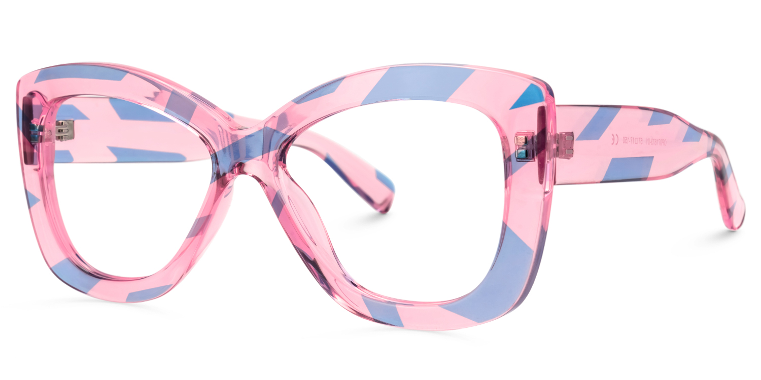 Xanthus Butterfly Blue-Pink Glasses | ZEELOOL Canada1