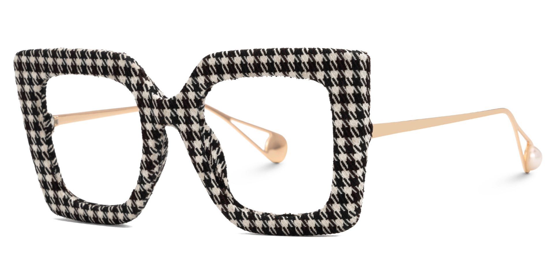 Latanya Two-Tone Eyeglasses with Square Shape | ZEELOOL Canada1