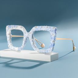 Latanya Square Cobalt Blue Glasses0