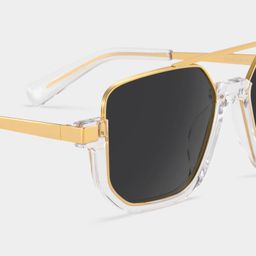 Oromiya Aviator Clear Glasses4