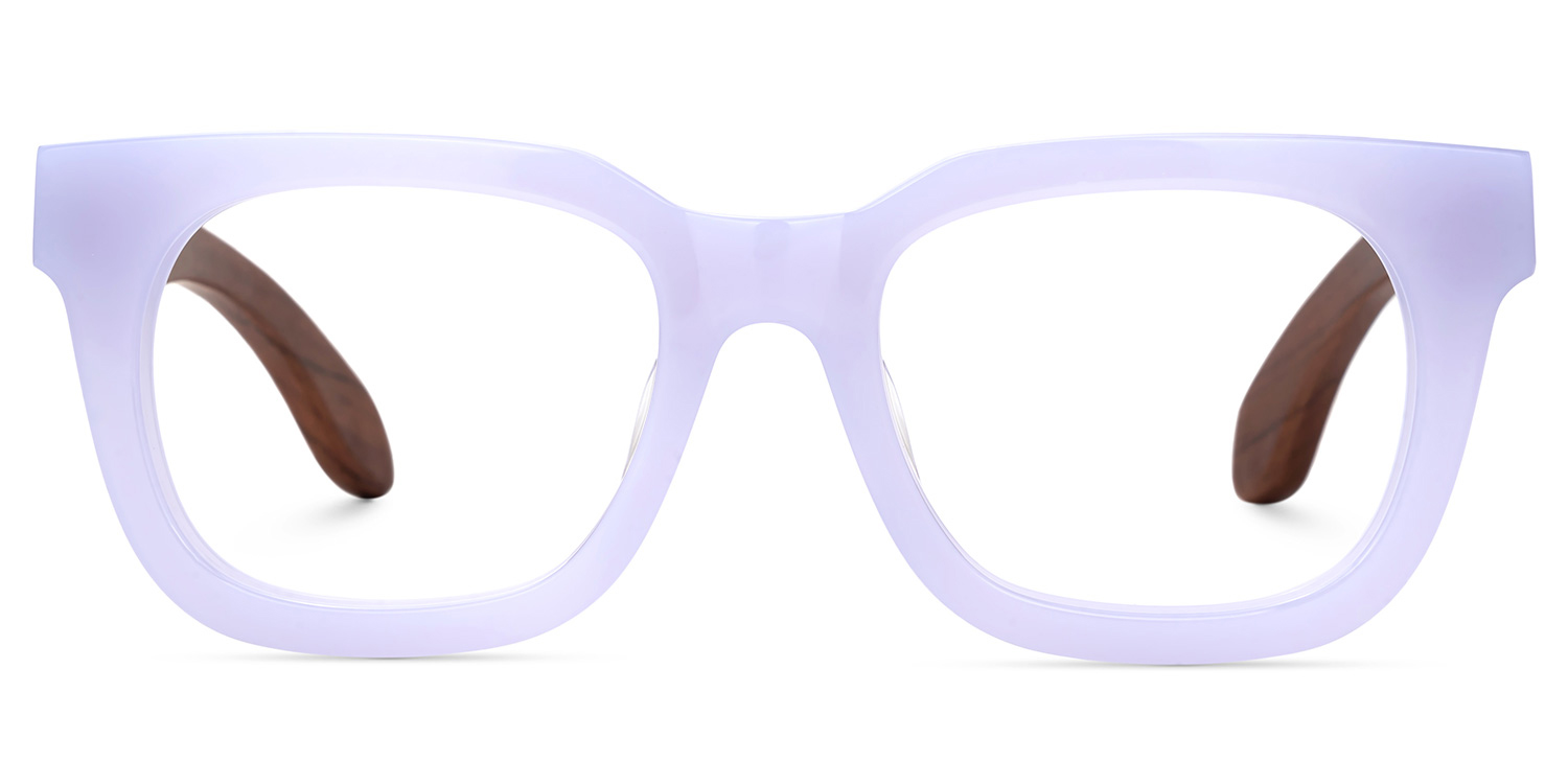 Diana Rectangle Light Purple Glasses0