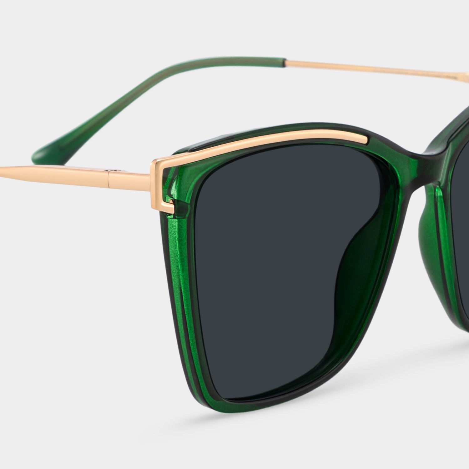 Krystle Square Green Thin Frames Glasses | ZEELOOL4