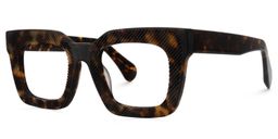 Keisa Square Tortoise Glasses1