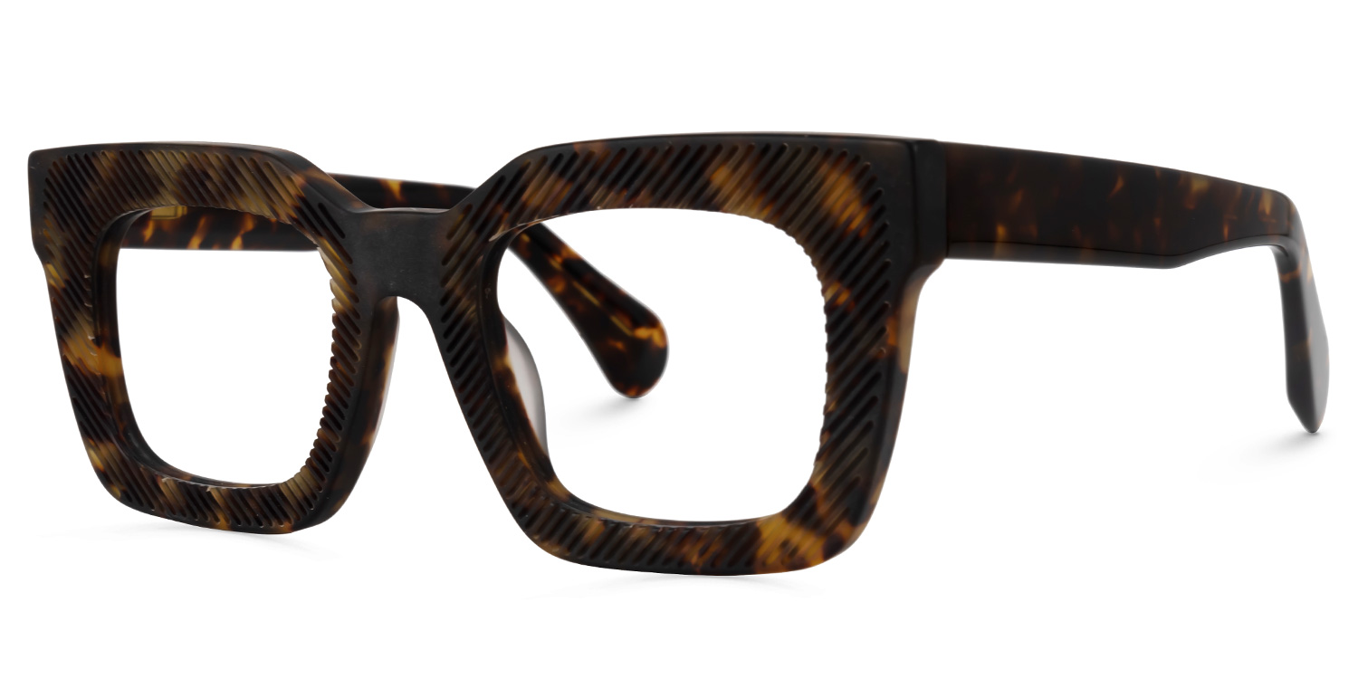 Keisa Square Tortoise Glasses1