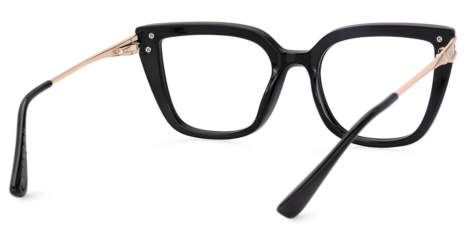 Roxane Square Black Glasses3