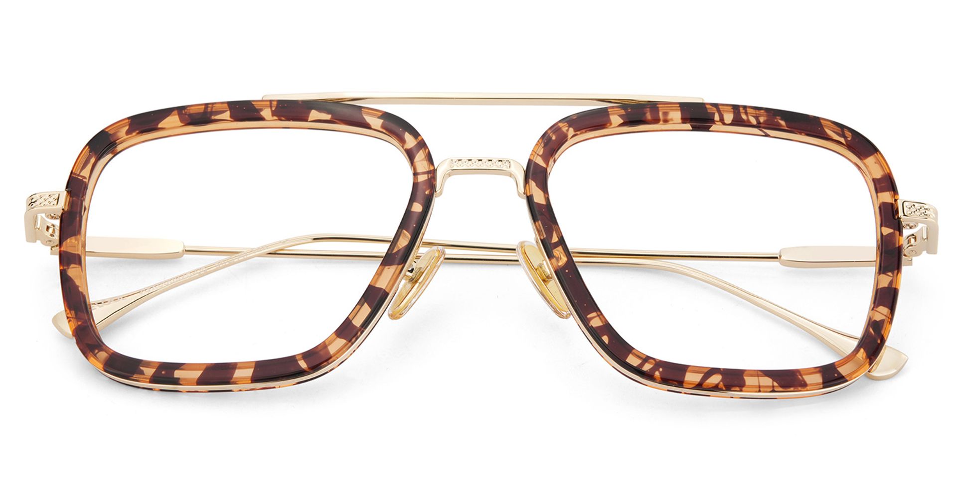 Gifford Rectangle Tortoise Frame Glasses | ZEELOOL Canada2